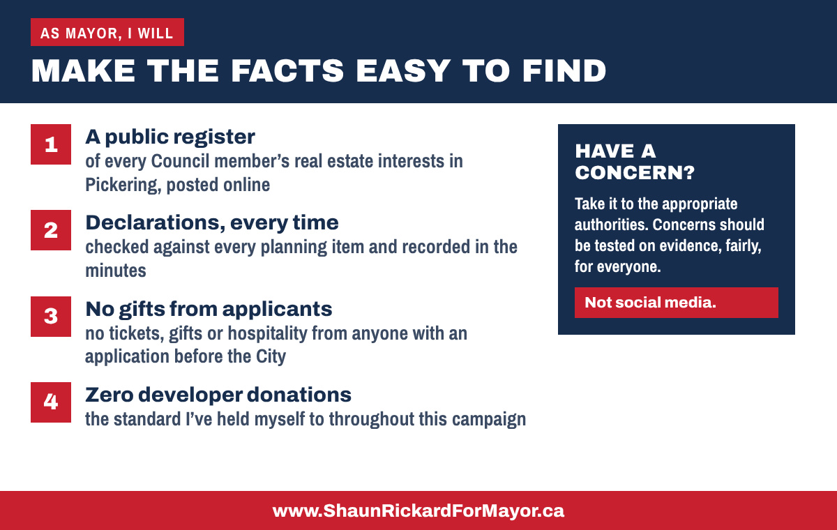 As Mayor, I will make the facts easy to find — four commitments